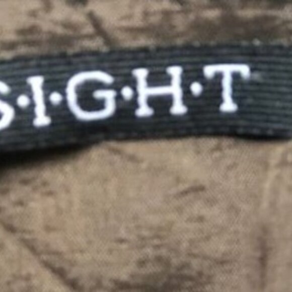 INSIGHT Chocolate Brown Asymmetrical Knit Flare Midi Skirt, size 6 . - Picture 2 of 8